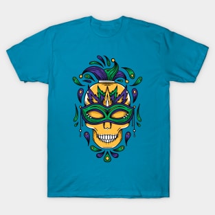 Mardi Gras Skull T-Shirt